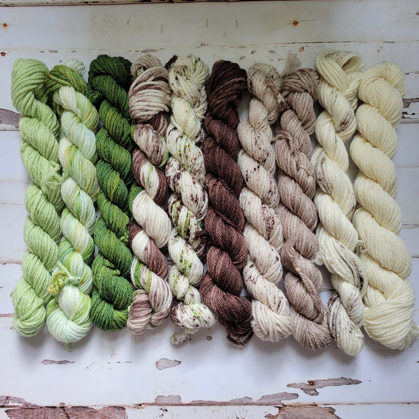 Irish Coffee Mini Yarn Fade Set of 10 Coordinating Colors