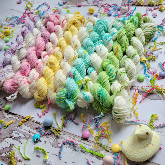 Confetti Mini Yarn Striping Set of 10 Coordinating Colors