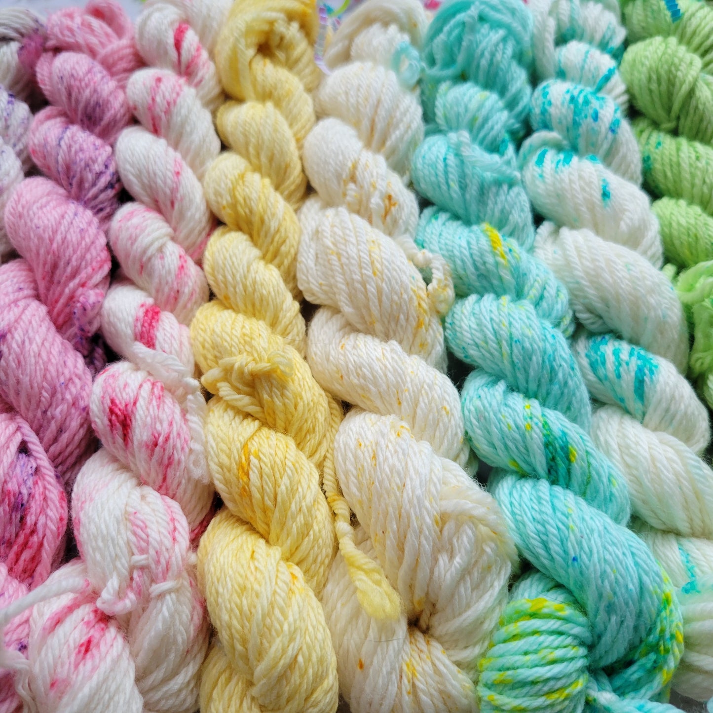 Confetti Mini Yarn Striping Set of 10 Coordinating Colors