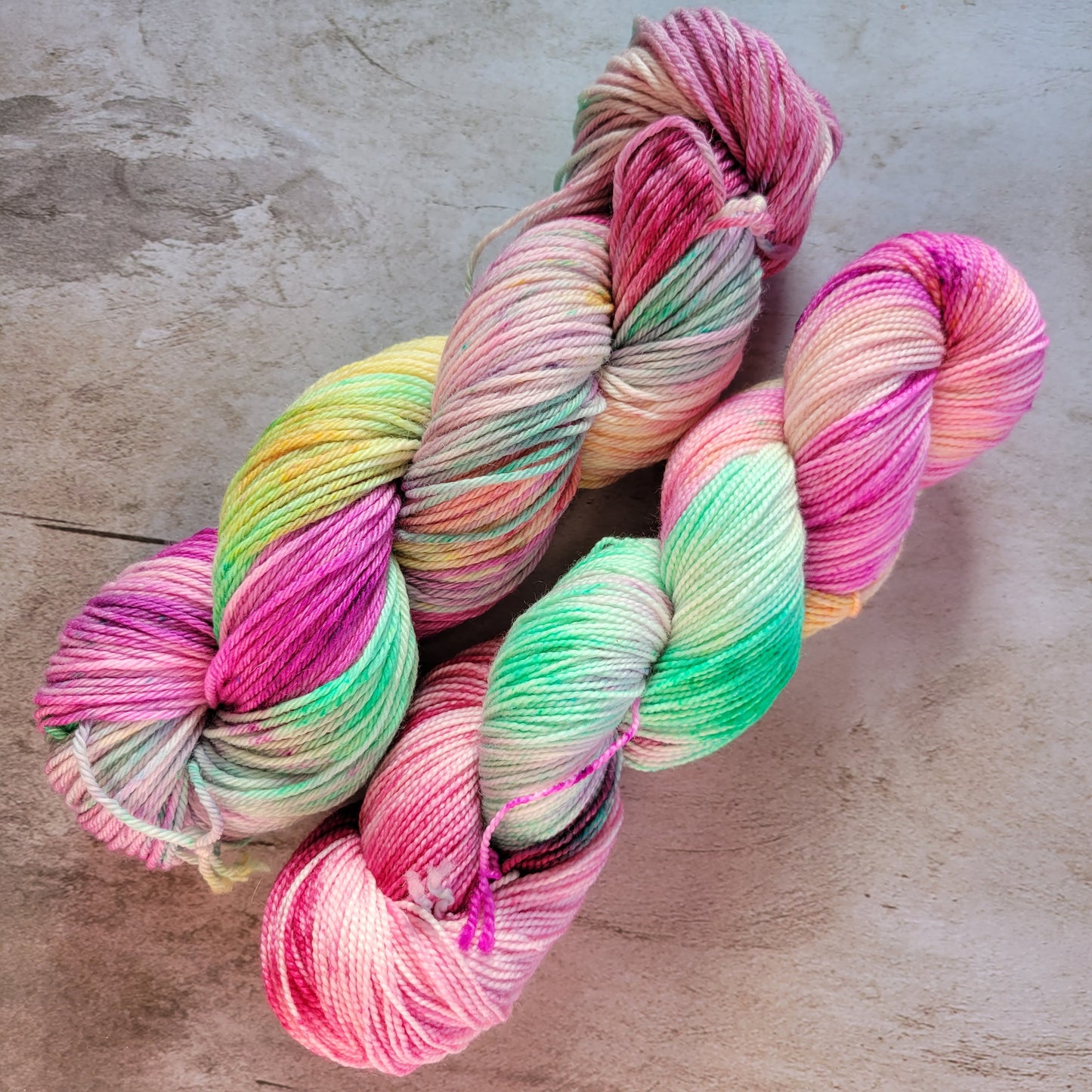 Sorbet Bright and Fun Hand Dyed Yarn