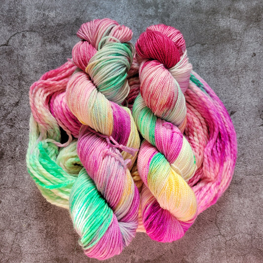 Sorbet Bright and Fun Hand Dyed Yarn