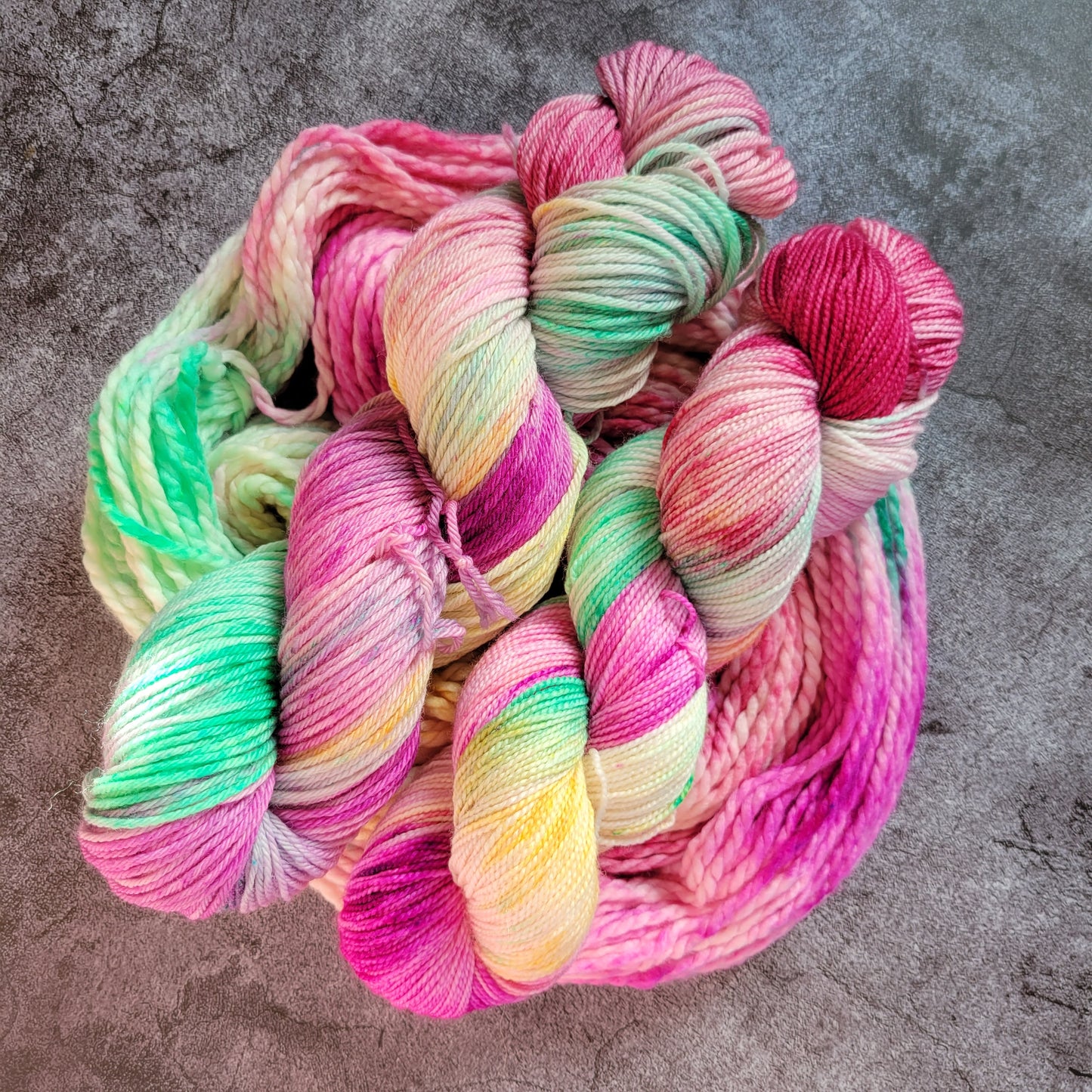 Sorbet Bright and Fun Hand Dyed Yarn