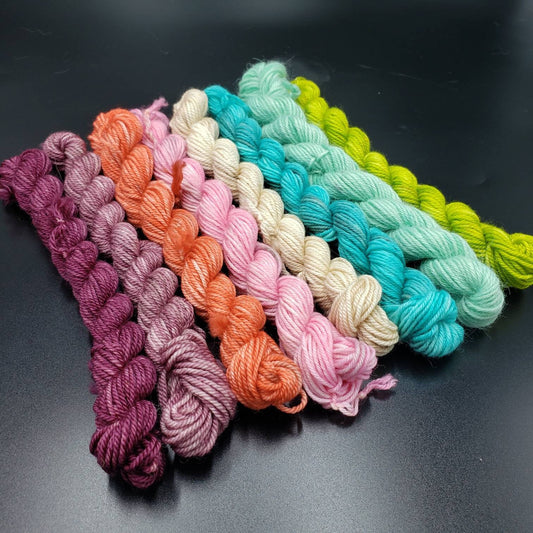 Marie Antoinette Hand Dyed Yarn Set of Eight