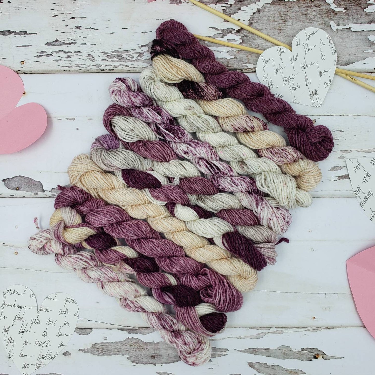 Love Letters Mini Yarn Set of 10 Coordinating Colors