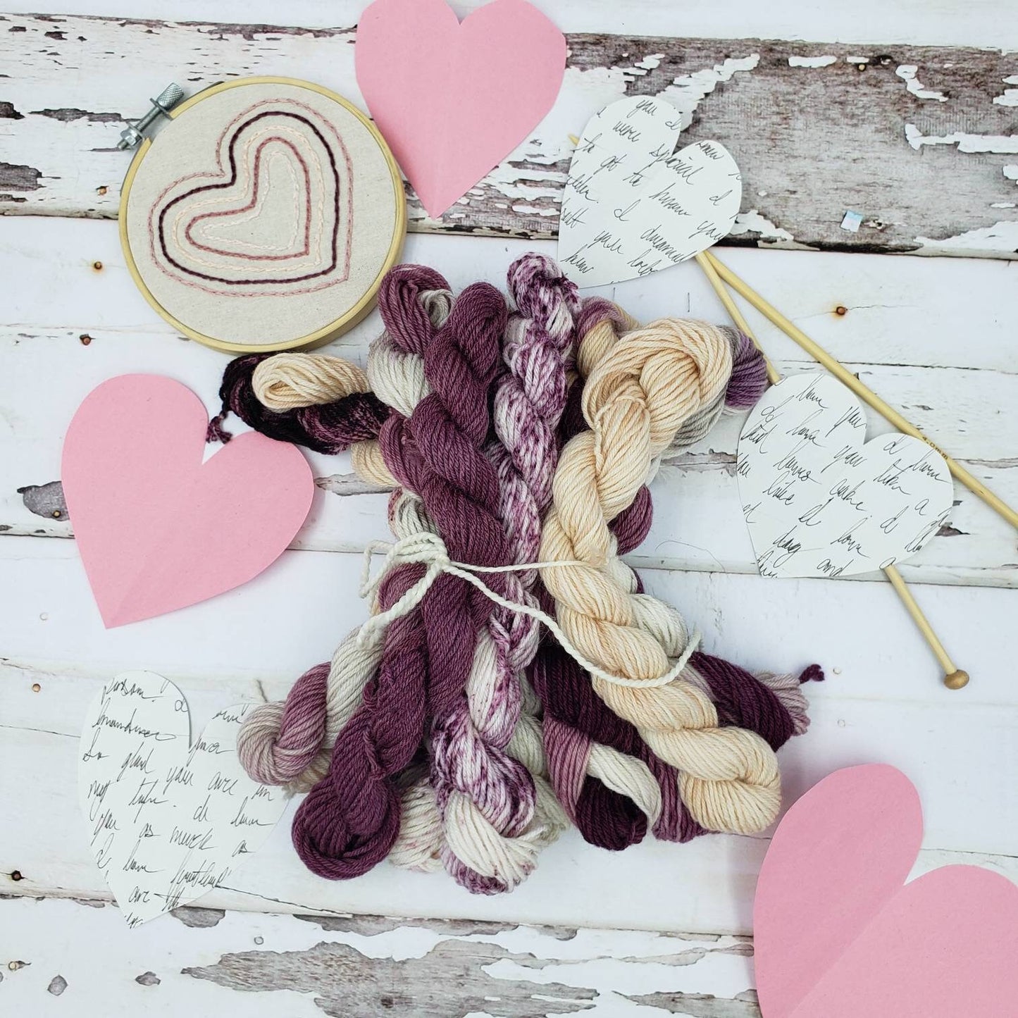 Love Letters Mini Yarn Set of 10 Coordinating Colors